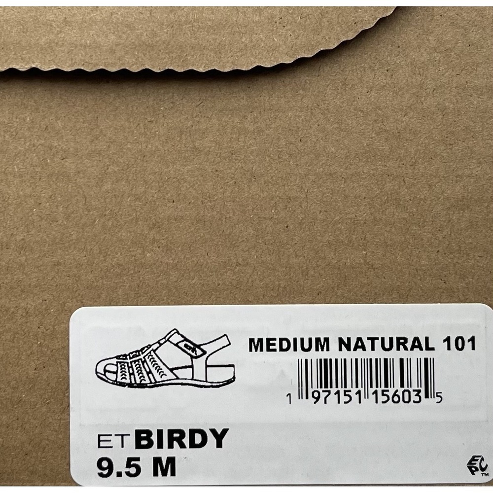 Earth Birdy Women's Leather‎ Fisherman Sandals Size 9.5 Brown-Tan Arch Support - Picture 10 of 12